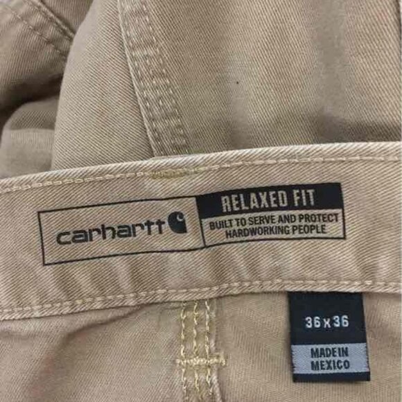 Mens Size 36x36 Carhartt Relaxed Fit Canvas Work Pants - Picture 3 of 4